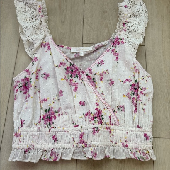 DREA CROP TOP IN MAGENTA LIGHT - Picture 2 of 4